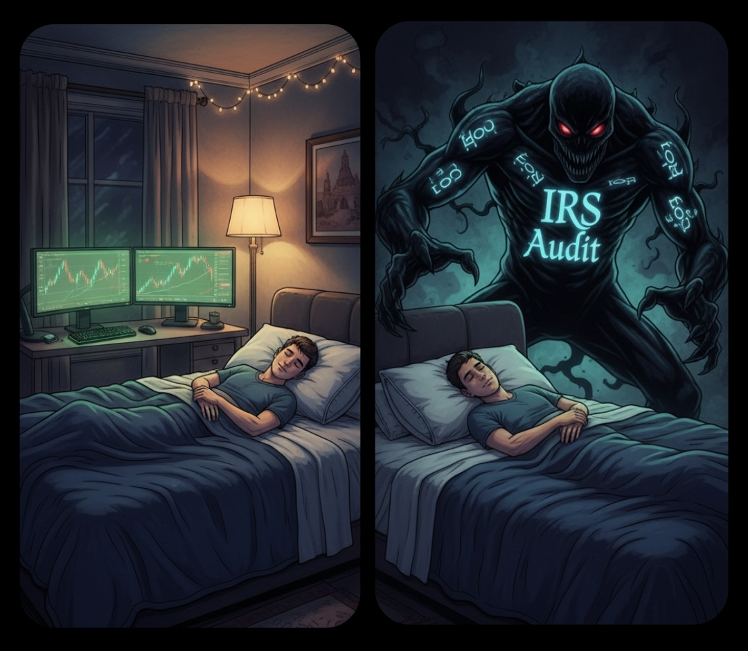 CryptoTaxDan's tweet image. me: “Finally, some peace after trading all night.”
IRS: “Not so fast. Let’s talk about those taxable gains.”
#CryptoTaxes #TaxHumor #TraderLife