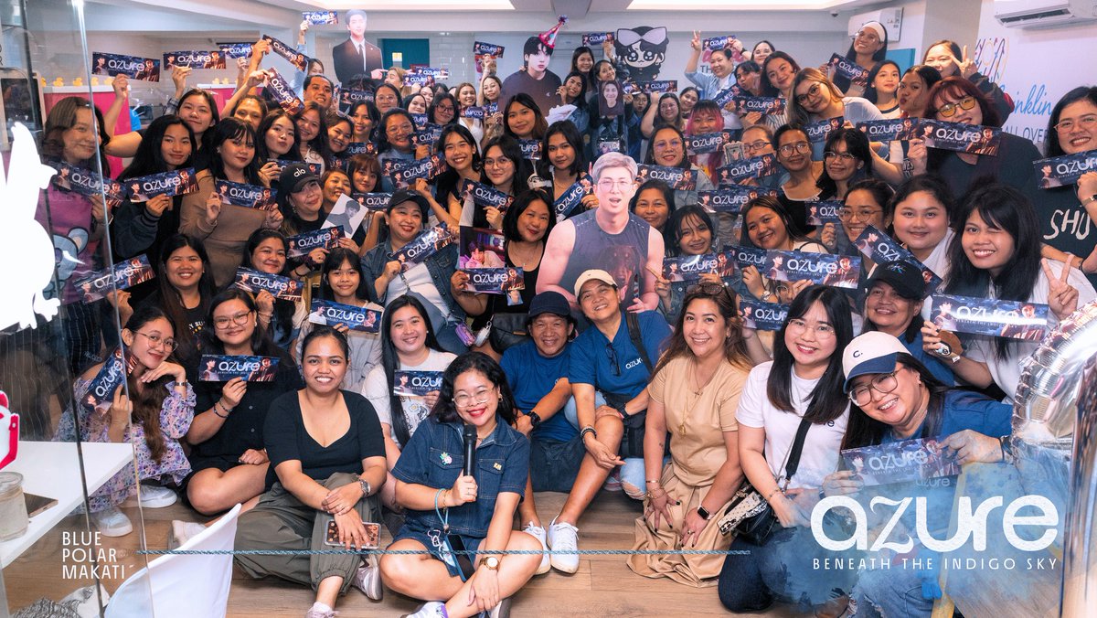 bluepolarmakati's tweet photo. Your energy and camaraderie filled our Azure with love 💜 Thank you for making RM’s birthday celebration so meaningful, ARMYs!

#Azure_RM #BluePolarMakati #RMDAY2025 https://t.co/Fmoq9yGFab