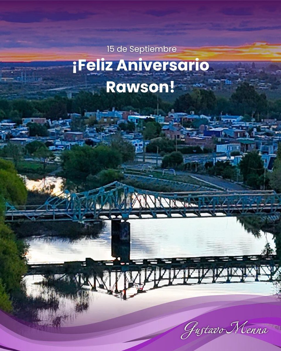 ¡Felices 160 años Rawson ‼️ 

¡Saludo al intendente <a href="/damianbiss/">Damián Biss</a>, a su equipo de trabajo y toda a la comunidad de la capital provincial!

#Chubut