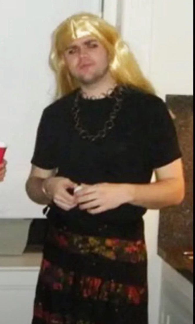 The guy who dressed as a girl and called Trump Hitler. 

Why isn’t this who MAGA blames for everything?