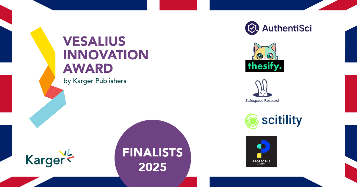 We are beyond thrilled to announce the 2025 #VesaliusInnovationAward finalists: 

⭐ <a href="/AuthentiSci/">AuthentiSci</a>
⭐ Profectus Academy
⭐ Safespace Research
⭐ <a href="/ScitilityPBC/">Scitility PBC</a>
⭐ <a href="/thesify_ai/">thesify.ai</a>

#Congratulations to all, and a big thank you to all the #startups who have applied! 

See you in #London