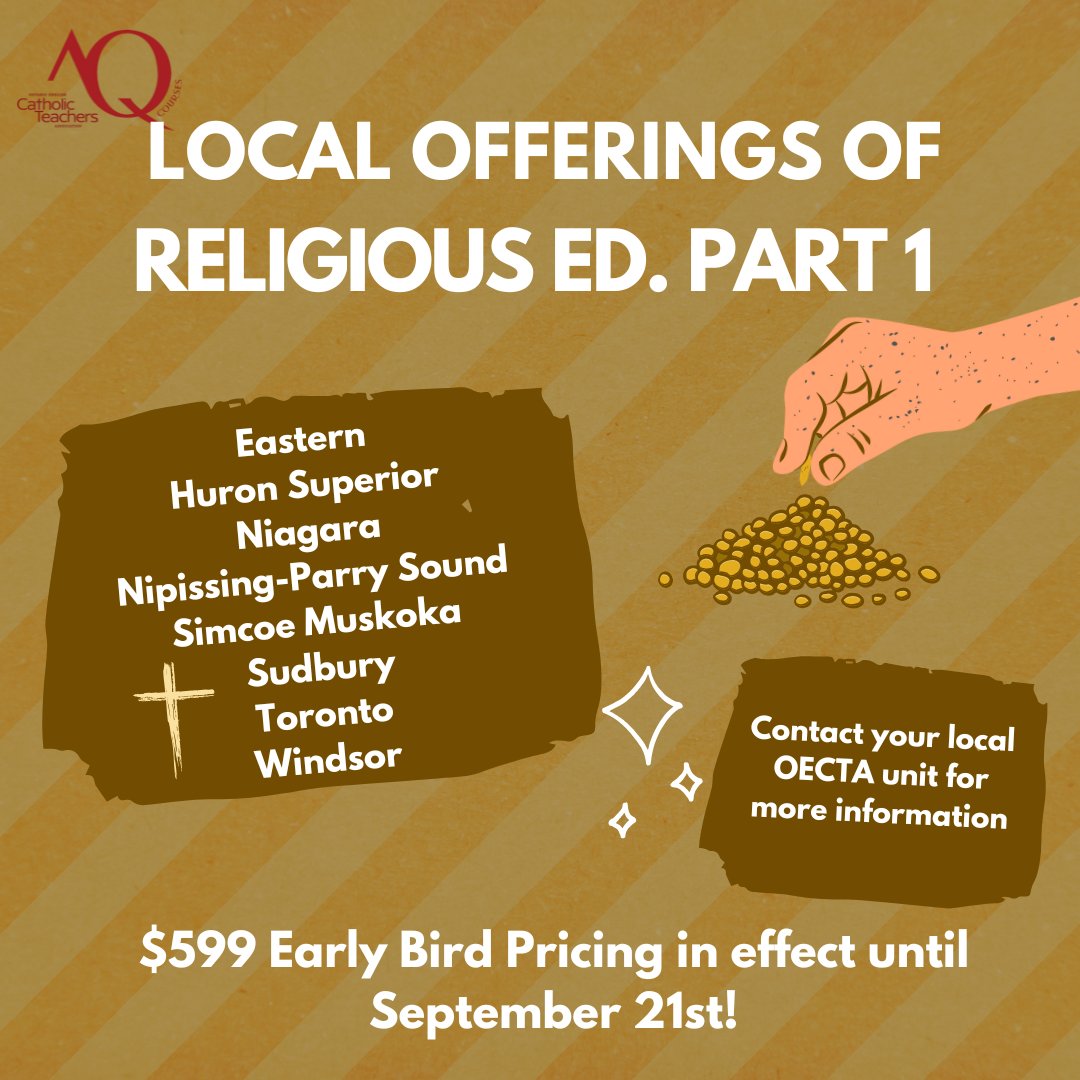 Did you know we offer local AQ's for Religious Education? Contact any one of the local units shown and take part in your local course!