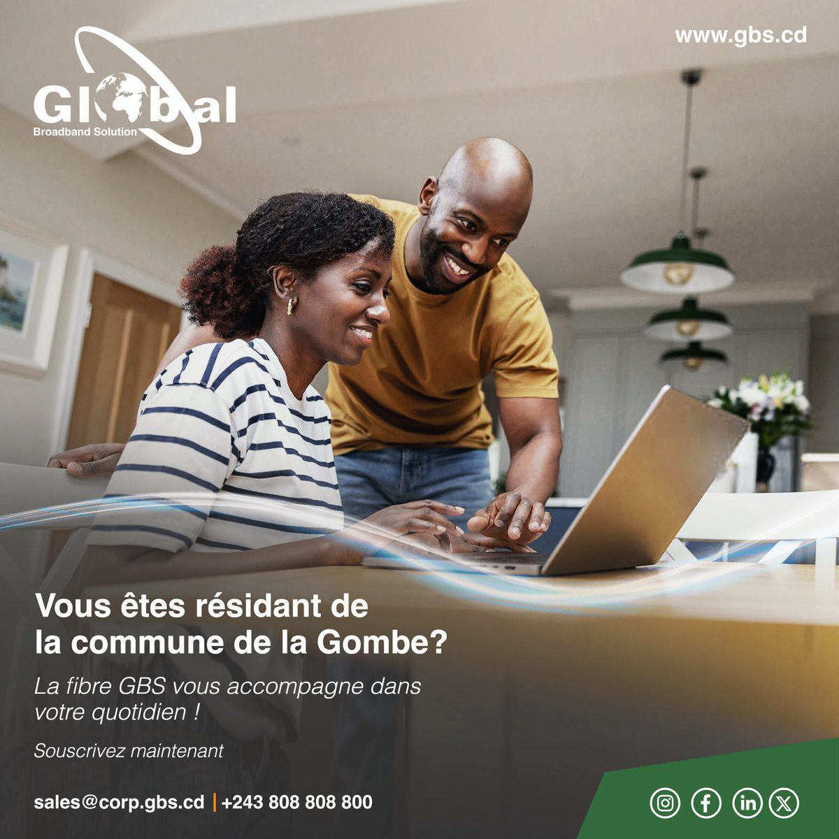 GlobalBSolution's tweet image. Vous habitez la Gombe ?
Ne laissez pas votre quotidien être ralenti par une connexion instable. 

Avec la fibre GBS, profitez d’une vitesse et d’une stabilité qui vous accompagnent à chaque instant.

📞 Souscrivez dès aujourd’hui au +243 808 808 800

#GBS #FibreOptique #LaGombe