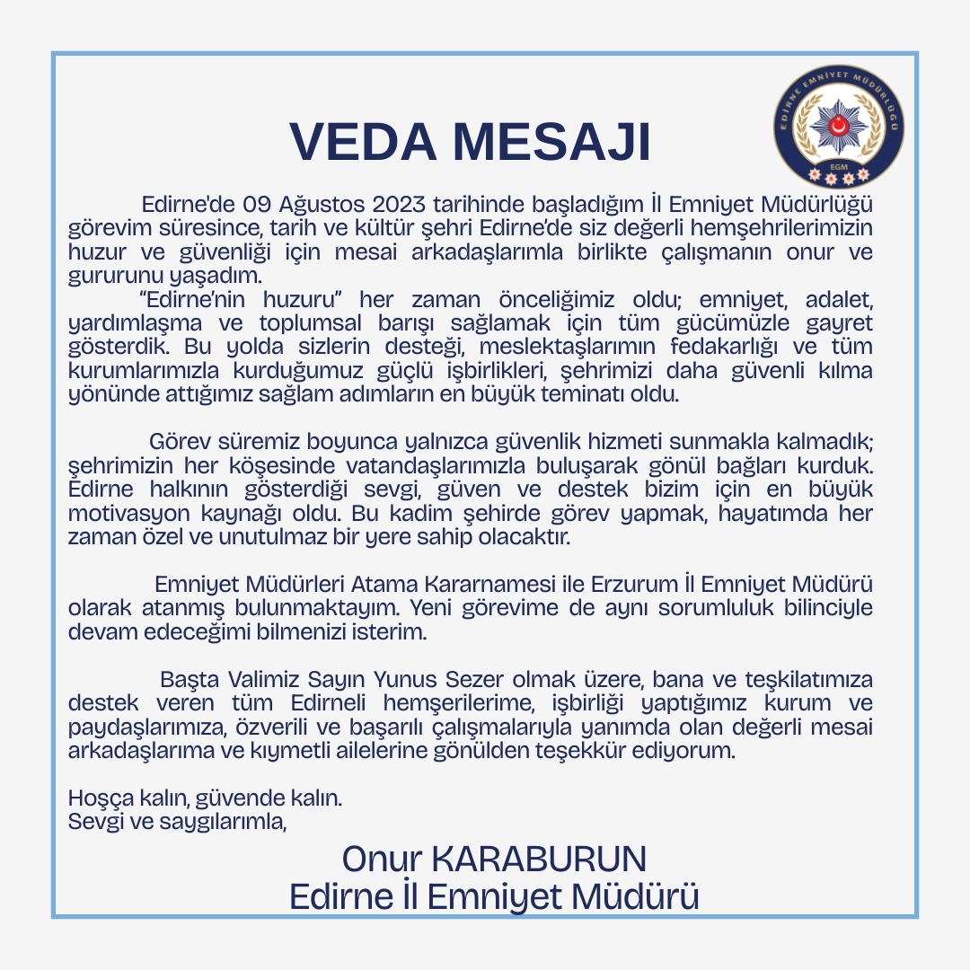 Edirne İl Emniyet Müdürlüğü (@edirneemniyet) on Twitter photo 