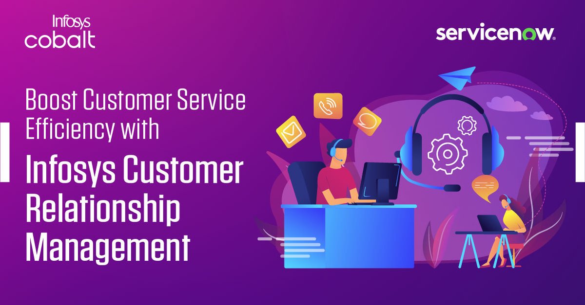Infosys's tweet image. Infosys Customer Relationship Management (#CRM) is live on the ServiceNow App Store. The AI-powered solution streamlines and digitizes the full customer lifecycle, empowering enterprises to deliver seamless, end-to-end customer experiences. bit.ly/3Ila3im #InfosysCobalt