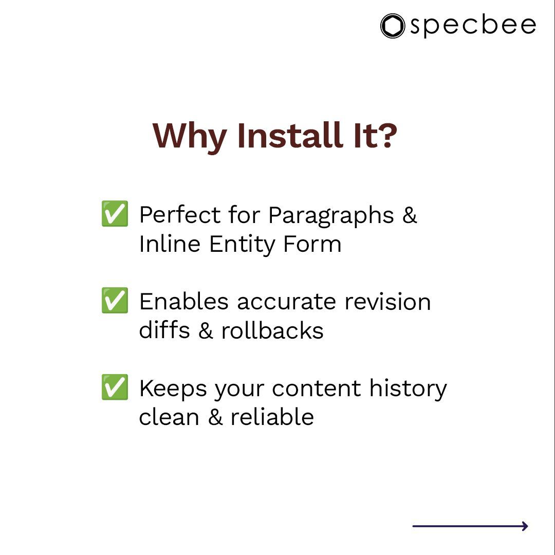 specbee's tweet image. In today’s ModuleMonday, we present to you the Entity Reference Revisions Module.
#ModuleMondays #MondaysForLearning #EntityReferenceRevisions