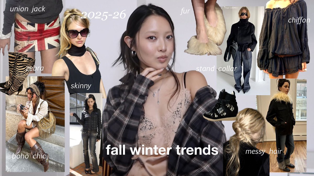 New YouTube video📹

(2025秋冬)ファッショントレンド解説★boho,brown,union jack,messy hair,skinny,fur etc...
youtu.be/u9eq8IRQOjc

恒例のトレンド爆語り動画💥
今季気になるトレンド集めたよ🤍🤍
みんなの気になるトレンドも
是非コメント欄で教えて〜😍🤝🏼