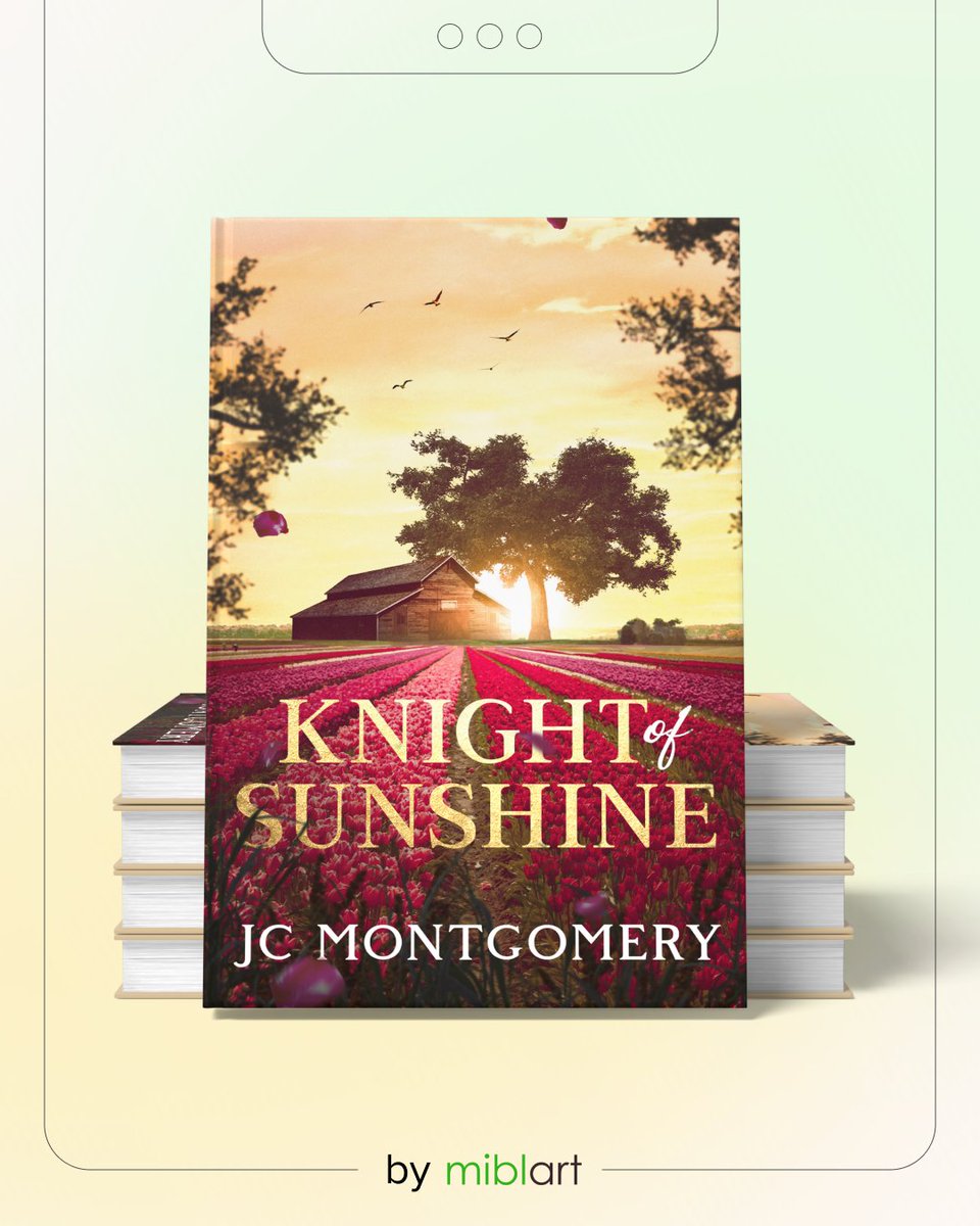 miblart's tweet image. Say hello to the beautiful #bookcover for Knight of Sunshine by JC Montgomery! This heartfelt romance reminds us how life’s joys and sorrows shape who we are. Enjoy the tender #coverdesign in detail below!