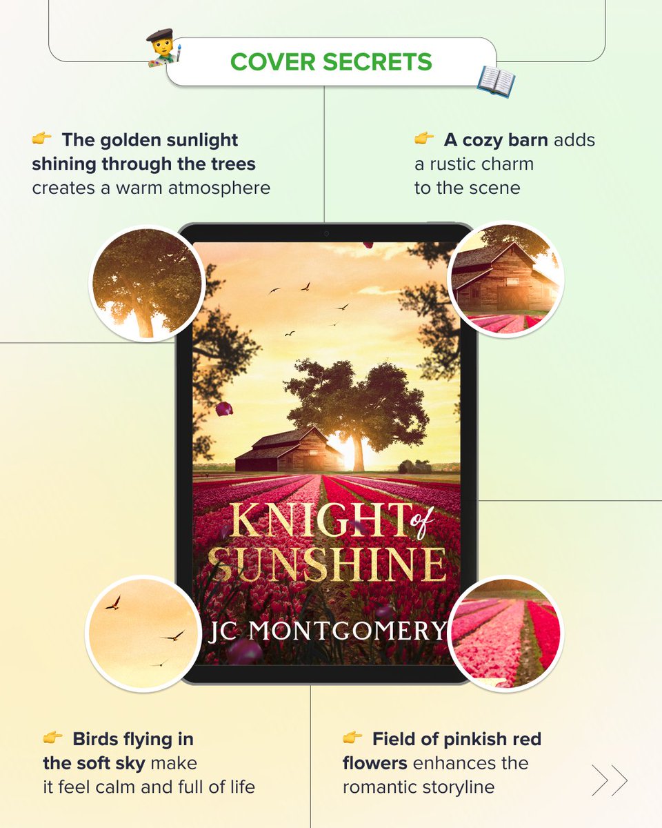 miblart's tweet image. Say hello to the beautiful #bookcover for Knight of Sunshine by JC Montgomery! This heartfelt romance reminds us how life’s joys and sorrows shape who we are. Enjoy the tender #coverdesign in detail below!