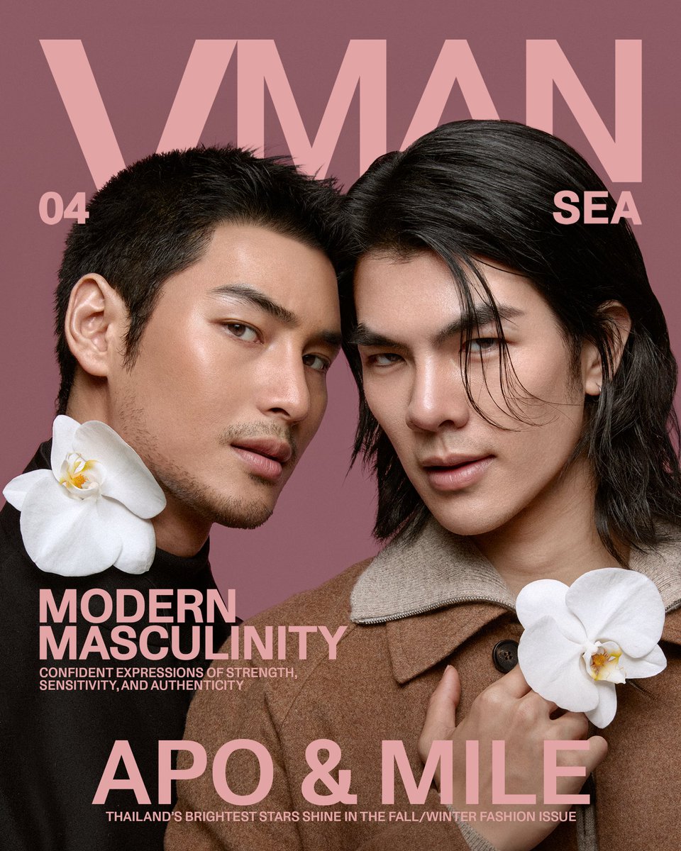 #ApoNattawin (<a href="/Nnattawin1/">Nnattawin</a>) and #MilePhakphum (<a href="/milephakphum/">mile phakphum</a>) are vanguards of modern masculinity from Thailand to the world. 

#VMANSEAxMileApo

🔗 vman-sea.com/on-the-cover/a…
🛒 sarisari.shopping/products/vman-…
🛒 sarisari.shopping/products/vman-…