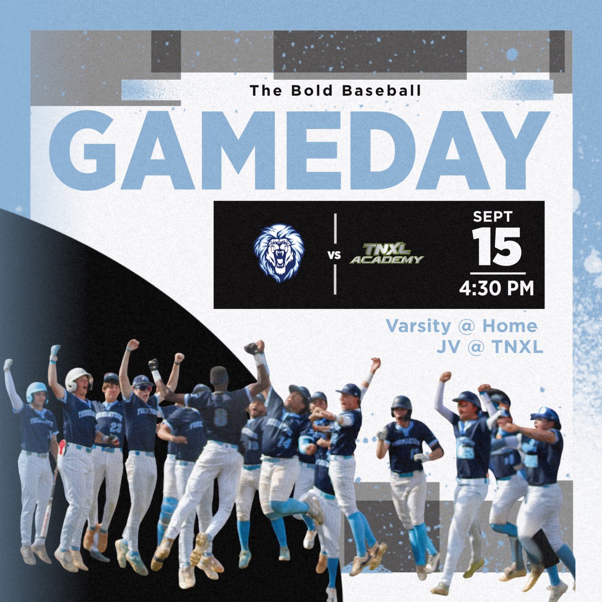 Foundation_BSB's tweet image. Lions open up the fall today vs TNXL Academy at 4:30 PM. Varsity @ home & JV on the road. 🍁⚾️