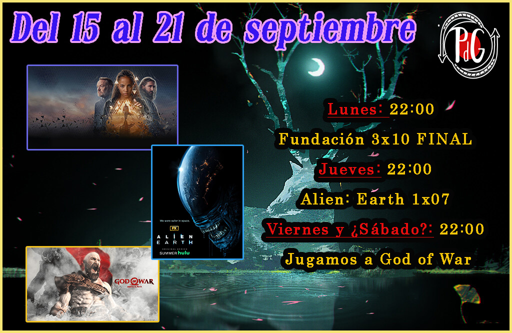 Buenos días de lunes, especímenes!
Esta semana cerramos un proyecto, continuamos con los xenomorfos en su penúltimo capítulo y tendremos un directo de finde muy especial. 
Venirse a compartirlo con nosotros
¡Feliz semana!