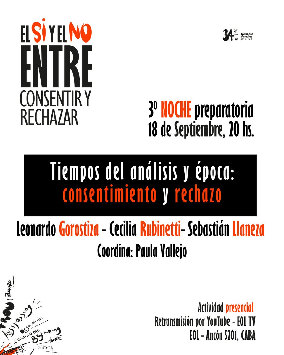 📯 Agendá la Tercera Noche Preparatoria de las 34J 👇
🗓️ Jueves 18/9
⏰20h
✨ Los esperamos en Ancon 5201
🖥️ Retransmisión por YouTube para aquellos que están fuera de la ciudad.
🫂 ¡Súmate a la conversación!