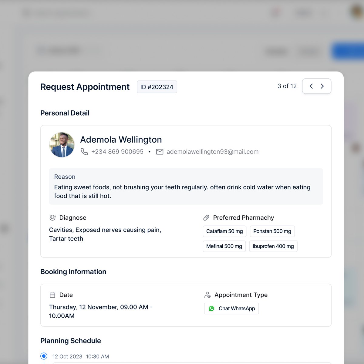 seyifunmigiddy's tweet image. Dentist dashboards don’t have to be messy.
My design makes appointments simple:
✔ Clear patient info
✔ Easy scheduling
✔ Less clutter
#UXDesign #HealthcareDesign