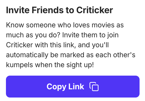 criticker's tweet image. Export Collections, Invite Friends and More: Updates for 15 September 2025:

criticker.com/news/export-co…

#criticker #invitefriends #moviecommunity #moviecollections