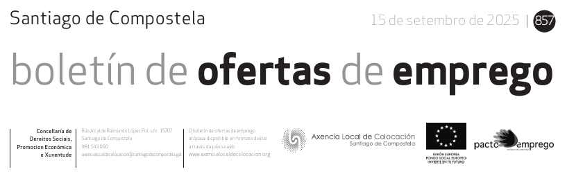 Xa está dispoñíbel na web o boletín semanal de ofertas tinyurl.com/5fxdbv93