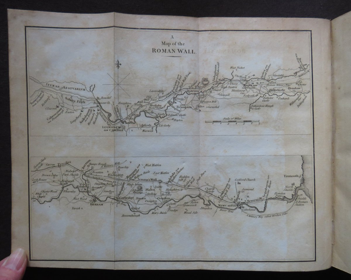 wisdompedlars's tweet photo. HISTORY OF THE ROMAN WALL 1802 HUTTON Map HADRIAN'S WALL Walk Travel PLATES
#books #antiquarian #19thcentury #history #Roman #Britain #HadriansWall #NorthEngland #walk #travel #antiquities #map #bookauction
https://t.co/2s2pUfgxQz https://t.co/eBhCW3MG1o
