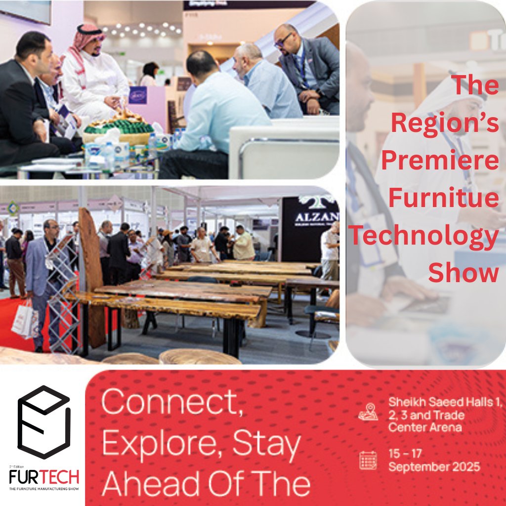 letstalkdubai's tweet image. #FURTECH  SHOW - Dubai

The MEA’s Leading Platform for Furniture Fittings, Components, Raw Materials &amp;amp; Machinery!

15-17 September 2025 Dubai World Trade Centre
@DWTCofficial

#Dubai #Event #Furniture

#MiddleEast
infoblaze.com/news/details/1…