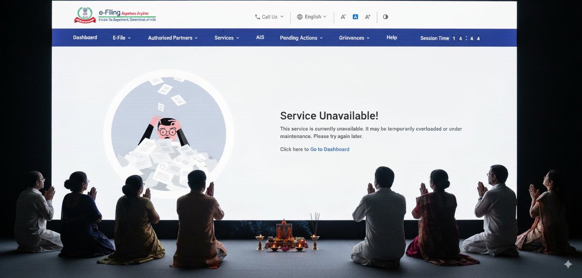 ProblemsInGSTN's tweet image. CA offices right now!!!!!
#extend_ITR_TAR_duedates