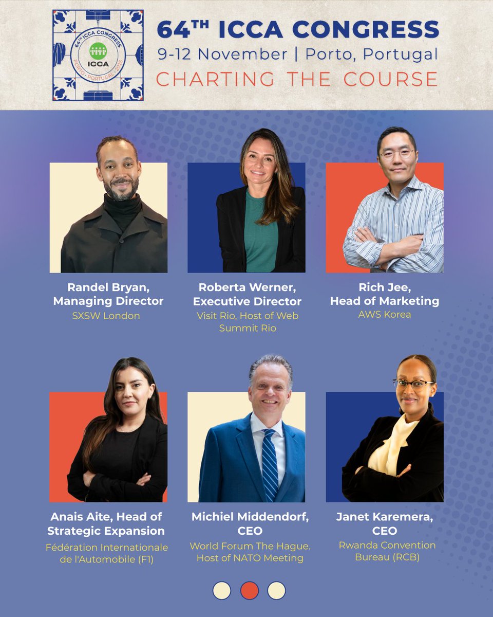 ICCAWorld's tweet photo. Are large-scale events game-changers or chaos-makers? ๐ Join us at the #ICCACongress25 for the thought-provoking panel: โGame-Changers or Chaos-Makers? The True Impact of Large-Scale Eventsโ
Secure your place ๐https://t.co/8of5XGuXOF
#ChartingTheCourse #PortoIsNowForever https://t.co/k6lAhTWrEO