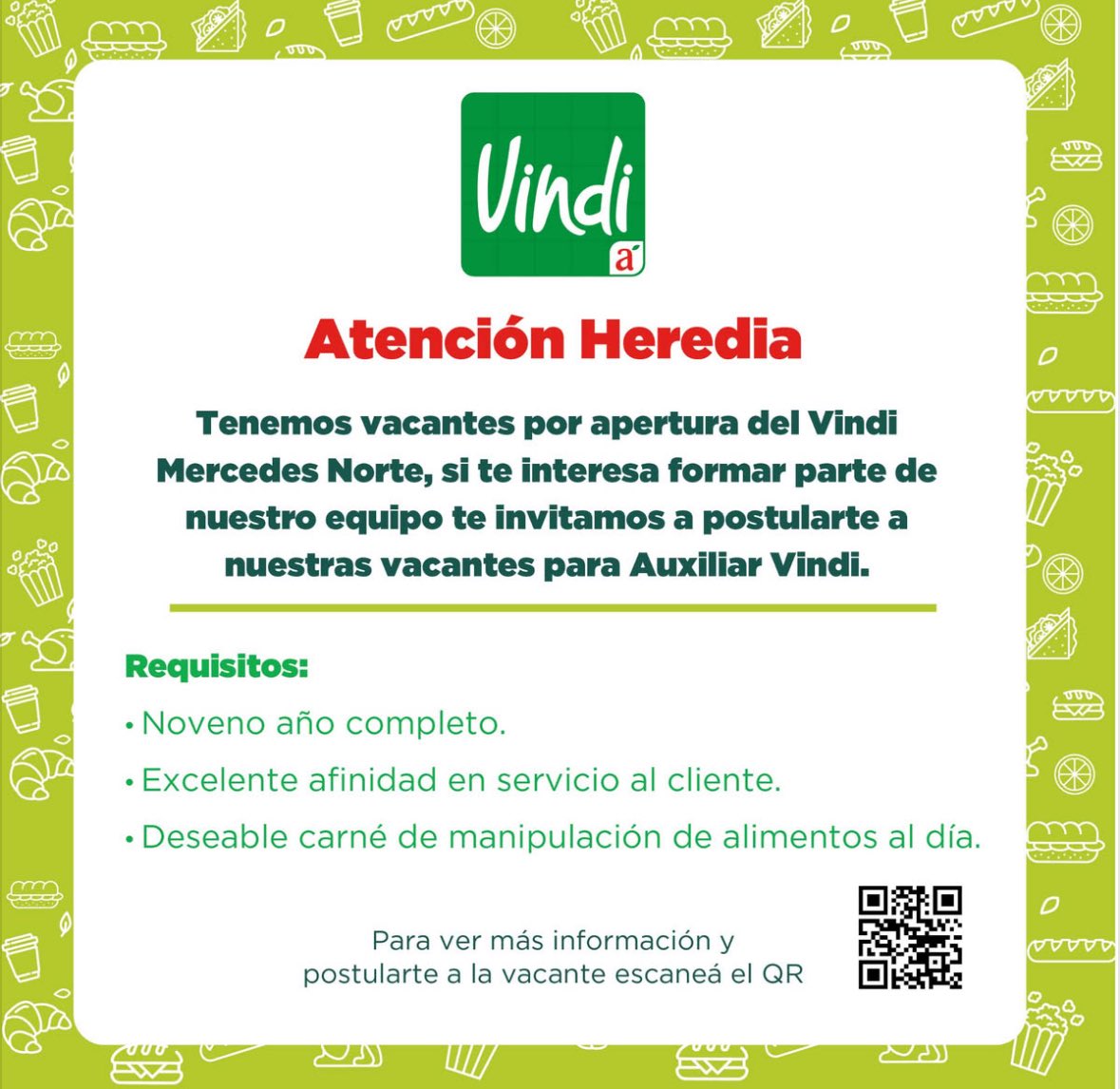 Vindi busca nuevos colaboradores para Heredia. 

Info en: automercado.talentclue.com/es/node/118476…