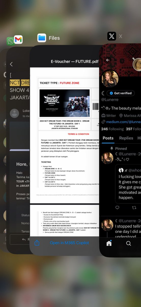 Lunerre's tweet image. RT &amp;amp; Like will be appreciated.

WTS // WANT TO SELL TIKET TDS 4 IN JAKARTA

Future Day 1, wv presale (1 tix)

💰 PRICE : 3.800.000
✅ negotiable
✅ tiket milik pribadi dijual karena mau nonton di day 2

feel free to dm for proof and anything.

t. wts wtb tds 4 jkt