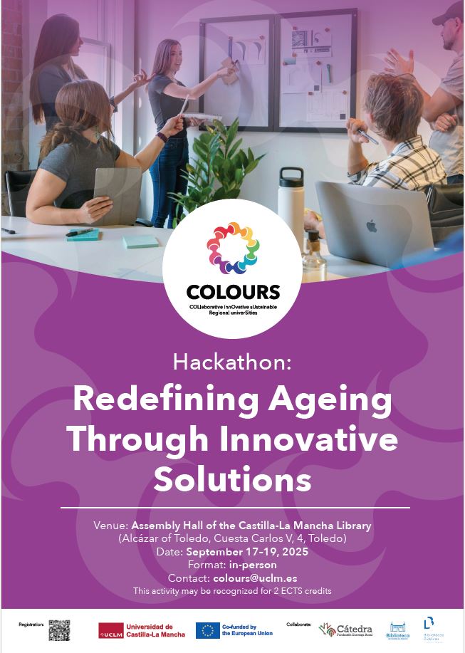Si eres estudiante de la UCLM y estás en el Campus de Toledo aún puedes apuntarte al hackathon que ha organizado el Departamento de Actividad Física y Ciencias del Deporte en el marco de la Alianza Europea de Universidades COLOURS lead.apps.uclm.es/actividades/10…