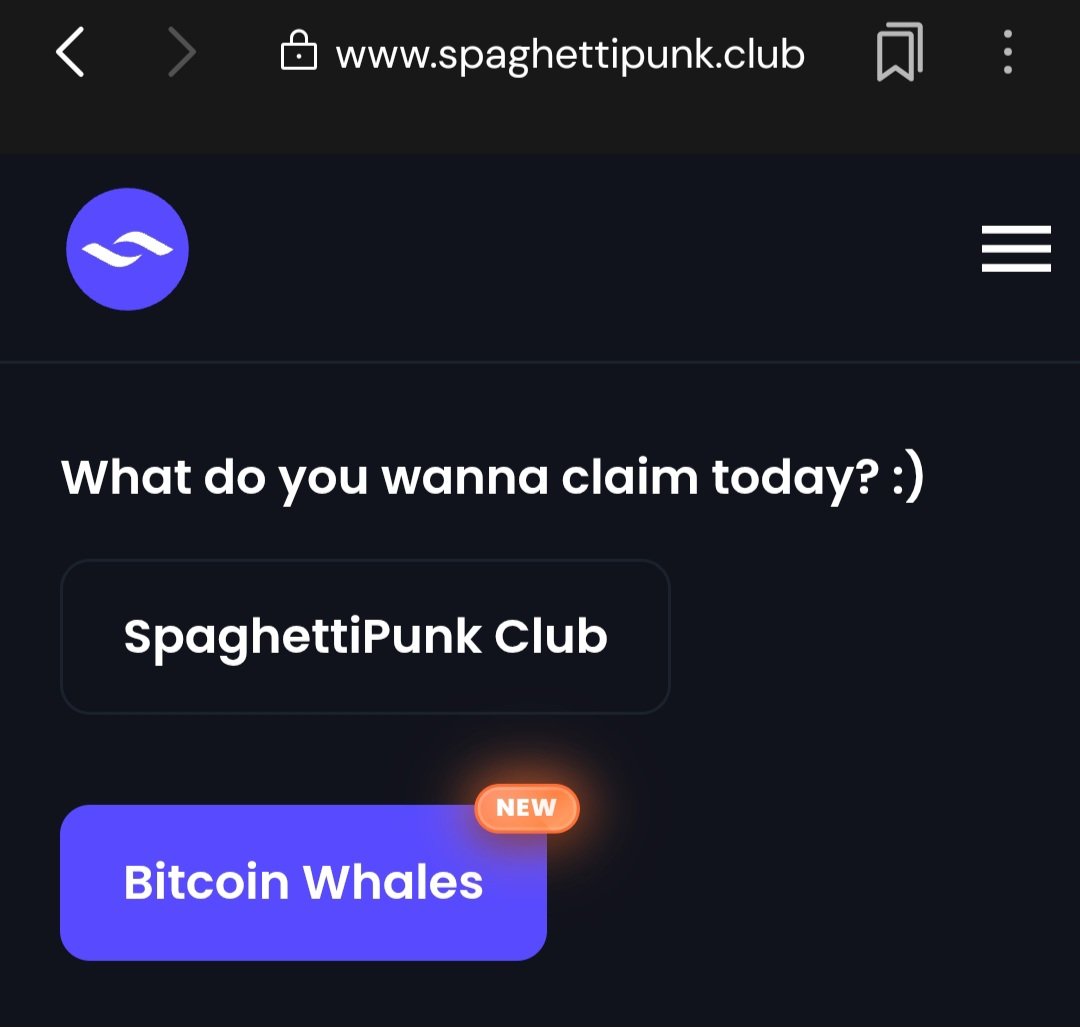 I’m going to be minting BITCOIN WHALES by <a href="/spaghetti_punk/">SpaghettiPunk</a> at 6 PM UTC (1 PM EST) today!

Here’s what you need to know: the mint is exclusively on the SpaghettiPunk website.

which means you won’t be able to mint unless you’re a SpaghettiPunk Club member.

How do you become a