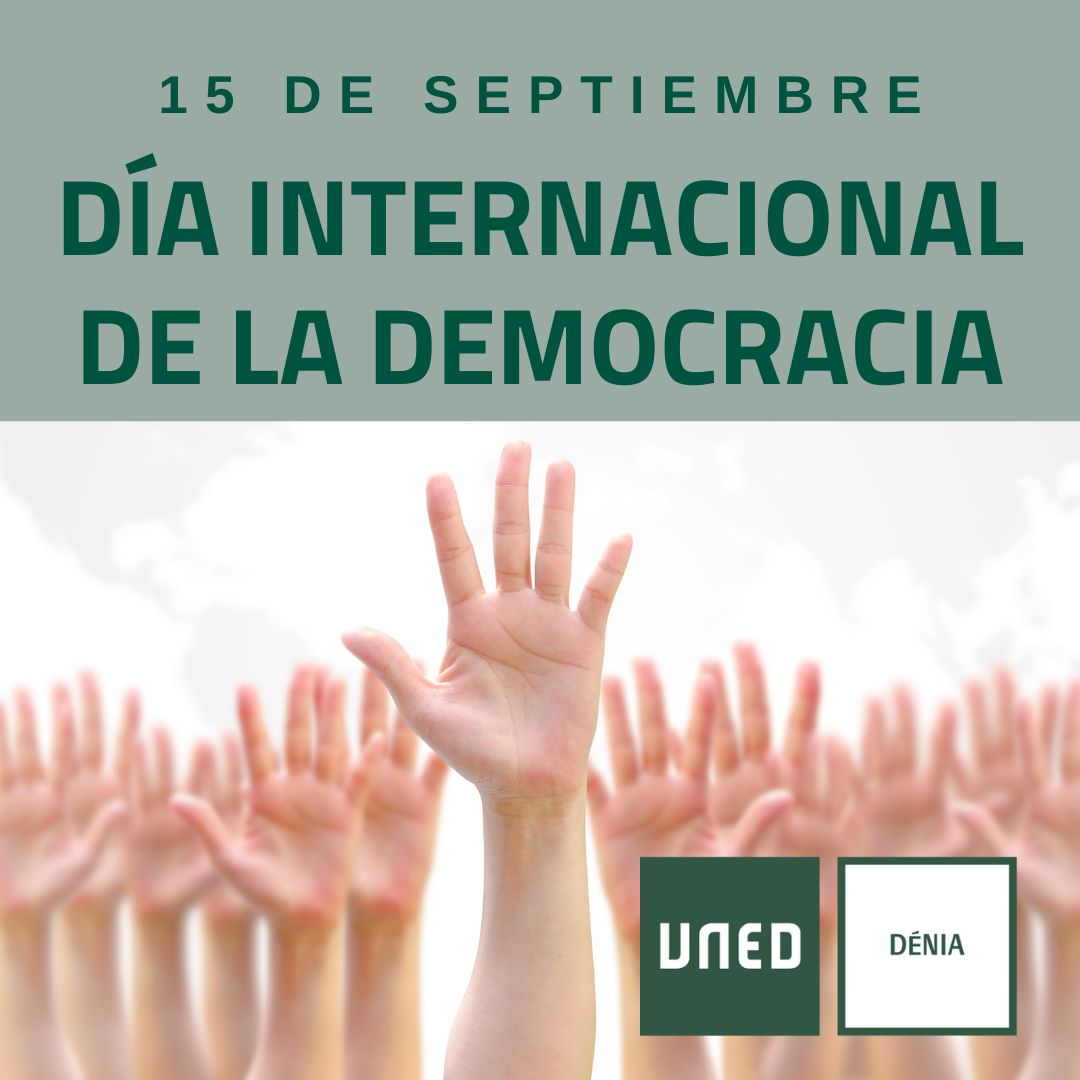 UNEDDENIA's tweet image. 📆 El 15 de septiembre, Día Internacional de la Democracia, es una oportunidad para recordar que la democracia se ha de centrar en las personas. Es tanto un proceso como un objetivo, y solo con la participación y el apoyo pleno, puede convertirse en una realidad.

#Somos2030