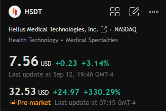 james_carter57's tweet photo. $HSDT 
PoNS® stroke trial met its primary endpoint ✅; FDA submission planned Q3 2025 with Breakthrough designation.
Helius regained Nasdaq compliance and completed a 1-for-50 reverse split in June. https://t.co/naW7xNFs6N