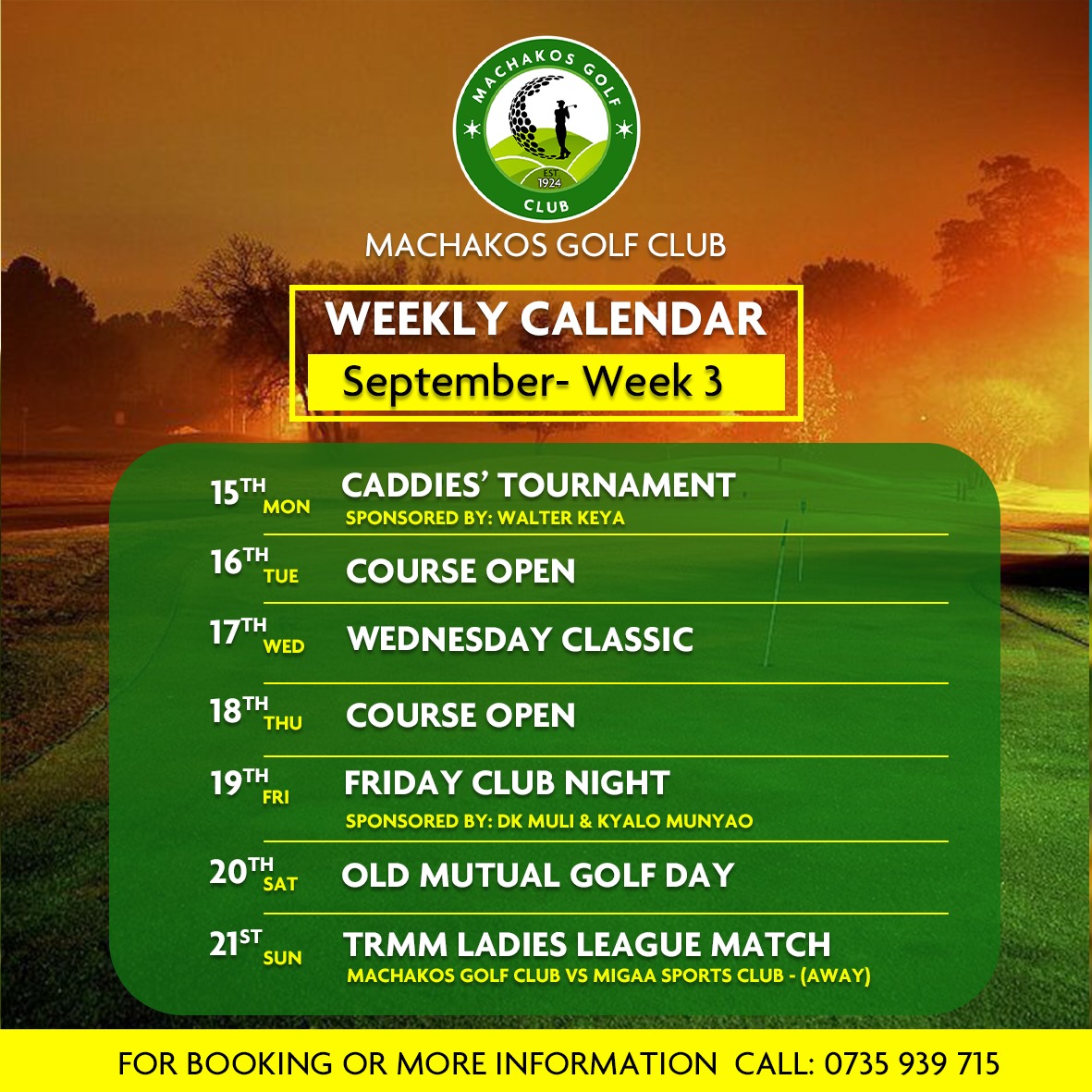 Machakos Golf Club tweet media