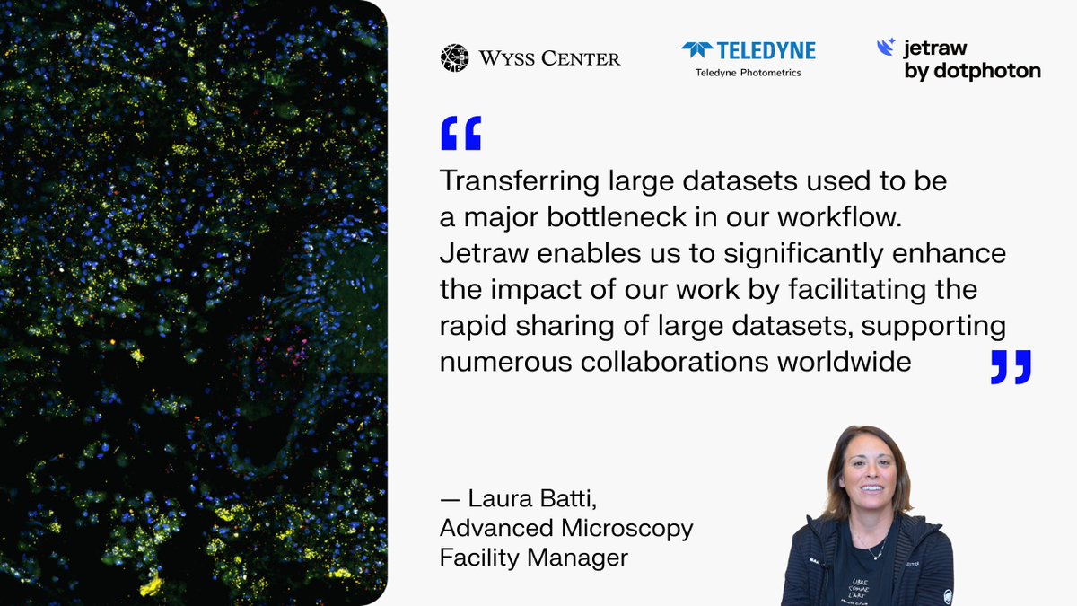 Data too large? Check out our recent case study and learn how
<a href="/Wysscenter/">Wyss Center</a> 
☄️ Boosted their transfers by 700%
💽 Reduced storage needs
🔬 Enabled global collaboration &amp; unlocked new screening methods

In partnership with #PrimeBSIExpress 

Learn more:👉 
dotphoton.com/case-studies/h…..