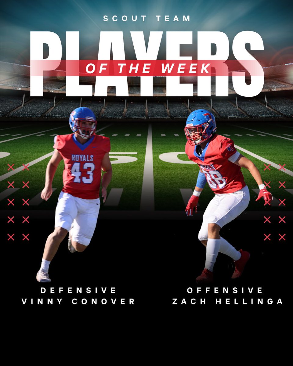 Congratulations to our scout team players of the week!
