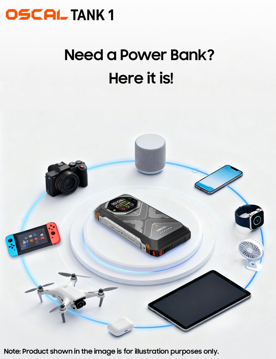 OfficialOscal's tweet photo. What can your #TANK1 with a #20000mAh battery be? A power bank for other devices. #ReverseCharging #OSCAL #ComingSoon
Explore more: https://t.co/SwDdUdhcvS https://t.co/5N3HbLLum2