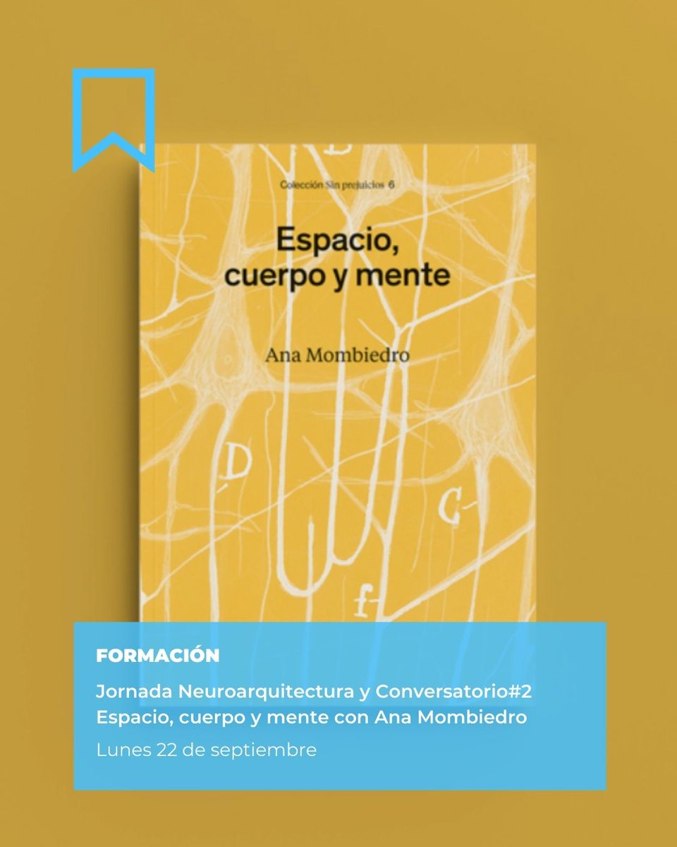 Arquitectos Valencia (@arquitectosctav) on Twitter photo 🧠 Jornada Neuroarquitectura y Conversatorio#2 Espacio, cuerpo y mente con Ana Mombiedro 🧠
🗓️ Lunes 22 de septiembre
🕑 A las 19h
📍 Patio del CTAV
✅ Asistencia libre: shorturl.at/ydraf
🟡 Enmarcada en València Design Fest 2025 🧠 Jornada Neuroarquitectura y Conversatorio#2 Espacio, cuerpo y mente con Ana Mombiedro 🧠
🗓️ Lunes 22 de septiembre
🕑 A las 19h
📍 Patio del CTAV
✅ Asistencia libre: shorturl.at/ydraf
🟡 Enmarcada en València Design Fest 2025