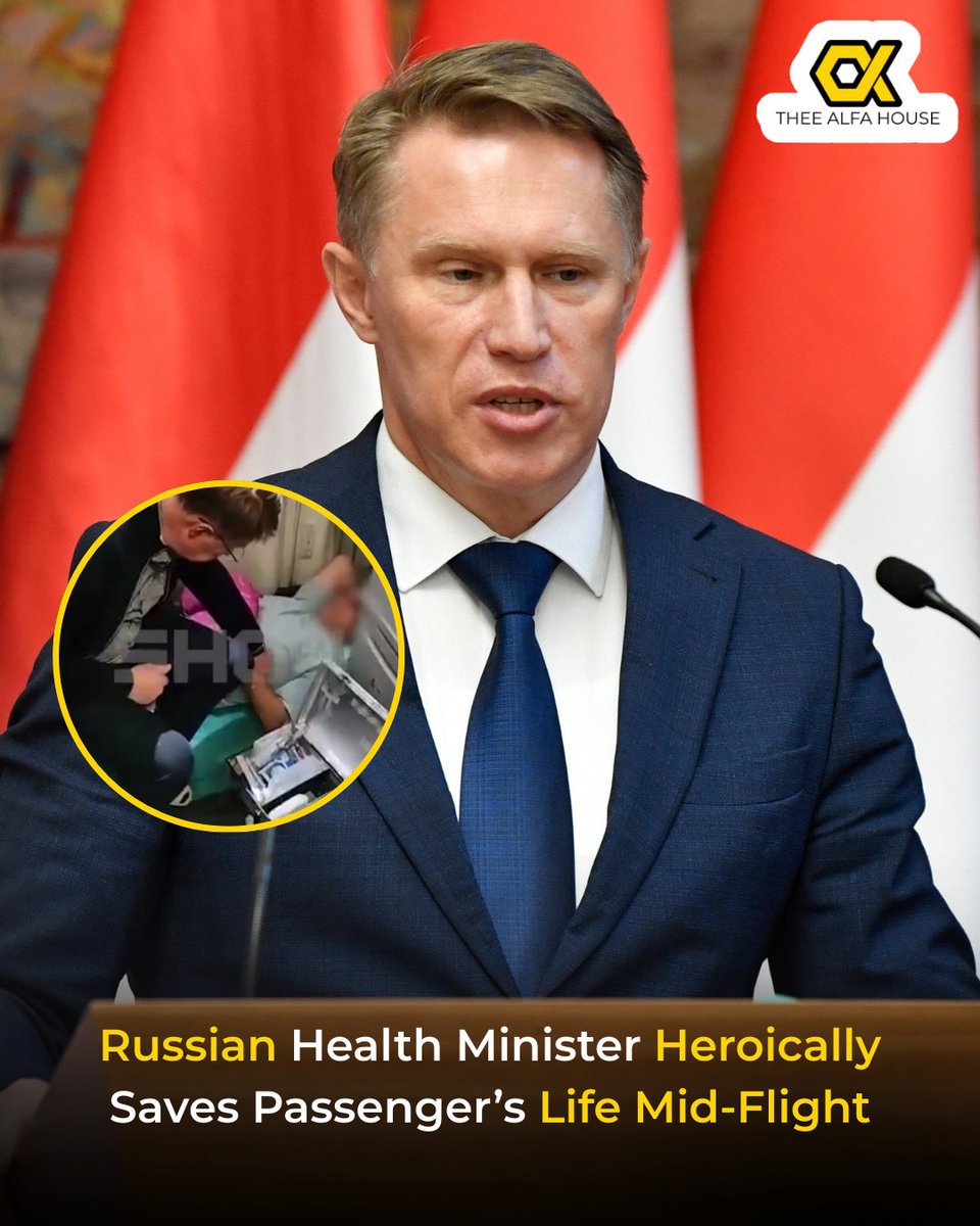 thee_alfa_house's tweet image. Russia&apos;s Health Minister, Mikhail Murashko, saved a passenger suffering a hypertensive crisis on a Moscow–Hanoi flight. The 50-year-old was stabilized within an hour, safely completing the journey.  ( VIDEO 👇)