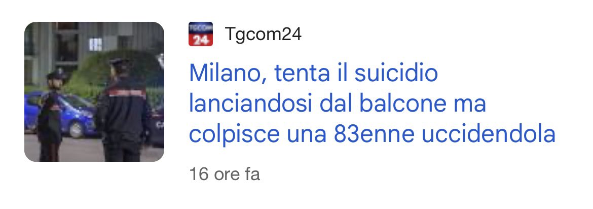 Fatico a immaginare una morte più ironica di chi arriva a ottantatré anni per essere ammazzato per sbaglio da uno che voleva morire.