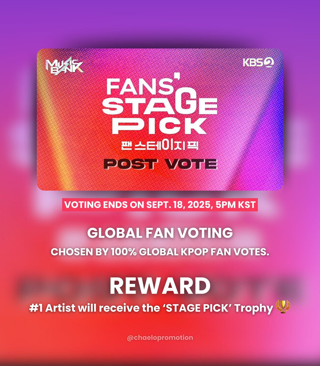 chaelopromotion's tweet image. ONCE!! LOCK IN FOR CHAEYOUNG 🚨🚨

We’re aiming for the HOT STAGE AWARD! 🏆

Voting ends in 2 days and 1 night on FANCAST App, and this is the only award/trophy that we could possibly win for Chaeyoung that will be based on 100% Fan votes! 

We really need everyone's help and…