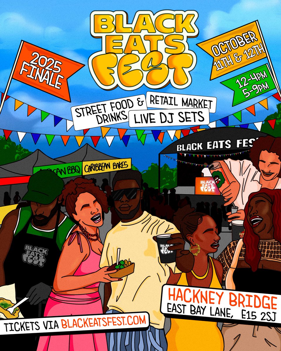 BLACK EATS FEST IS BACK🥳

Ticket (&amp; more info) via BlackEatsFest.com 

See you there🫵