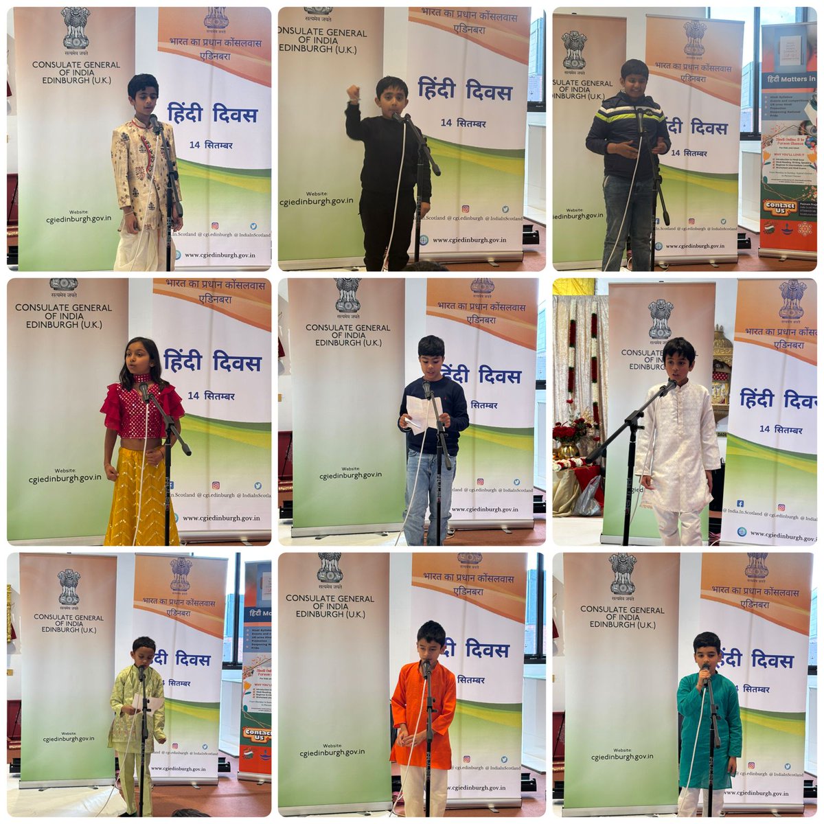 IndiaInScotland's tweet photo. भारत के प्रधान कौंसलावास, एडिनबरा ने 14 सितम्बर को इंडो-स्कॉट हिंदी कनेक्ट के सहयोग से एडिनबरा हिन्दू मंदिर एवं सांस्कृतिक केंद्र (EHMCC) @EdinHinduMandir , में हिंदी दिवस, 2025 मनाया।
कार्यक्रम में कविता पाठ एवं निबंध प्रतियोगिताएँ आयोजित की गईं, जिनमें प्रतिभागियों ने हिंदी भाषा की सुंदरता और भारतीय समुदाय की रचनात्मकता को प्रस्तुत किया।
हम सभी प्रतिभागियों, समुदाय के सदस्यों एवं सहयोगियों का धन्यवाद करते हैं, जिन्होंने हिंदी दिवस को विशेष और सार्थक बनाने में योगदान दिया। हिंदी भाषा संस्कृति, और एकता का सेतु बनती रहे । ✍️📖
#हिंदीदिवस #HindiDiwas2025 #IndiaInScotland