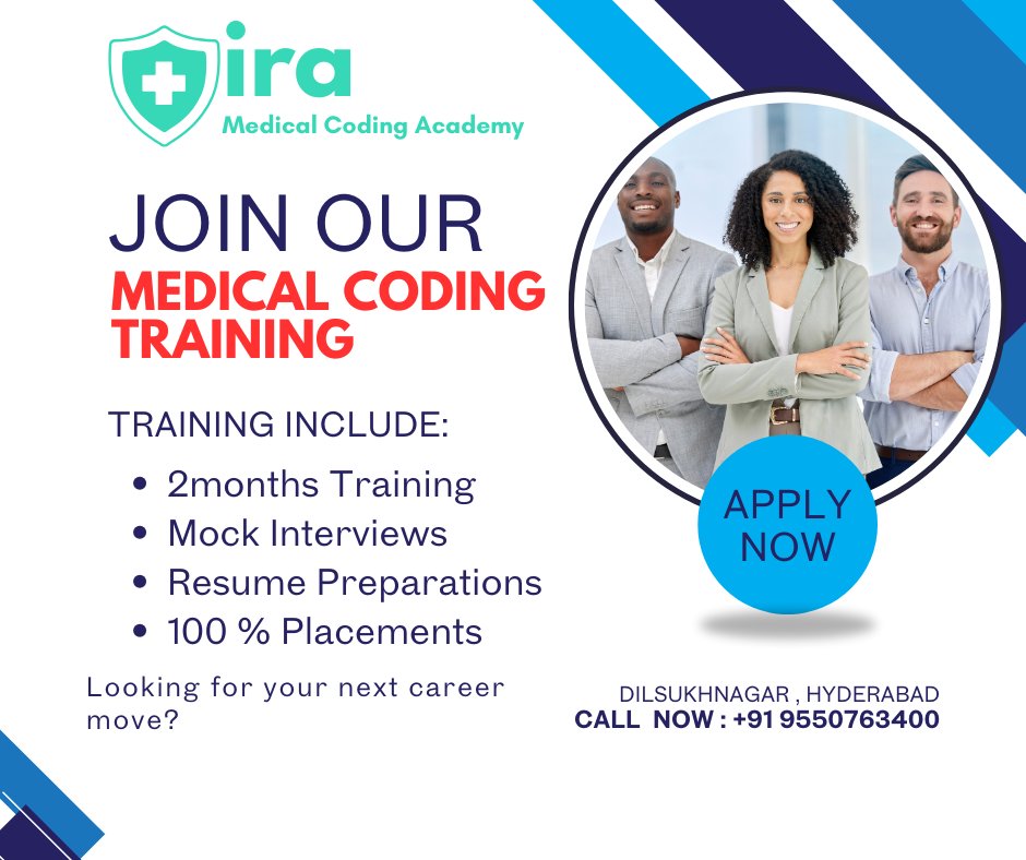 IraCoding's tweet image. "Don’t wait, Join Now! Build your future with Medical Coding Training at Dilsukhnagar and explore international opportunities in the healthcare industry."
#MedicalCodingTrainingJoinNow #JoinMedicalCodingTrainingDilsukhnagar #IRAMedicalCodingAcademyDilsukhnagar #BestMedical