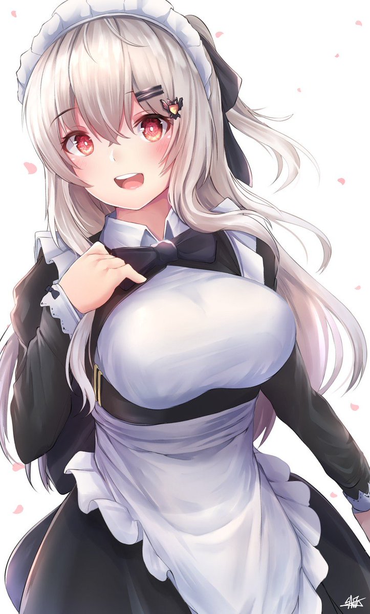 ᅠ
Considering the day, she considered she'd dress up and offer the ship girls some help today!

#MaidMonday 
ᅠ