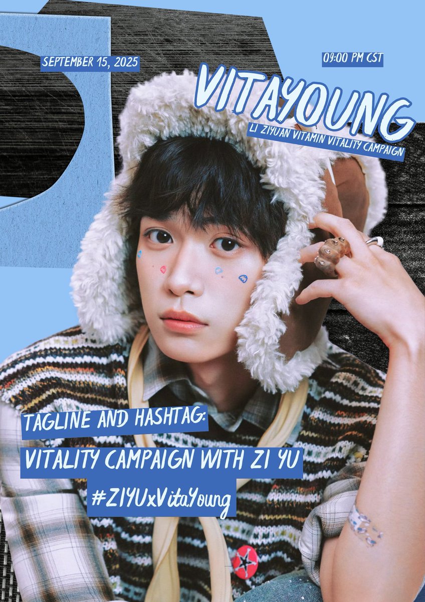 🎊 HASHTAG PARTY ZIYU x VITAYOUNG 🎊

YUNI, it’s time to unite!!!
ZIYU is officially the Brand Ambassador of VITA YOUNG, a collaboration that blends boundless energy with true vitality.

ZIYU embodies the essence of VITA YOUNG—brave, radiant, and committed to inspiring young