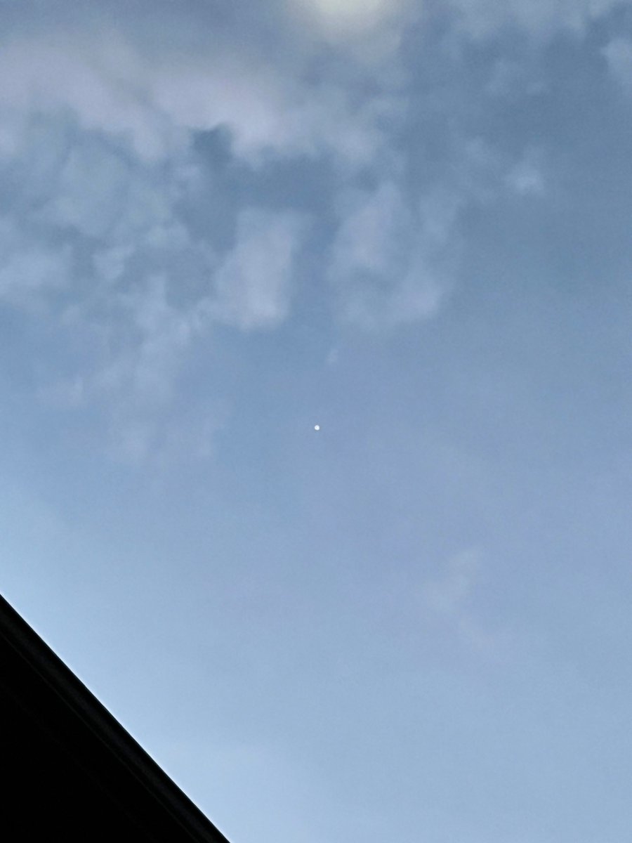 Morning coffee with Jupiter.