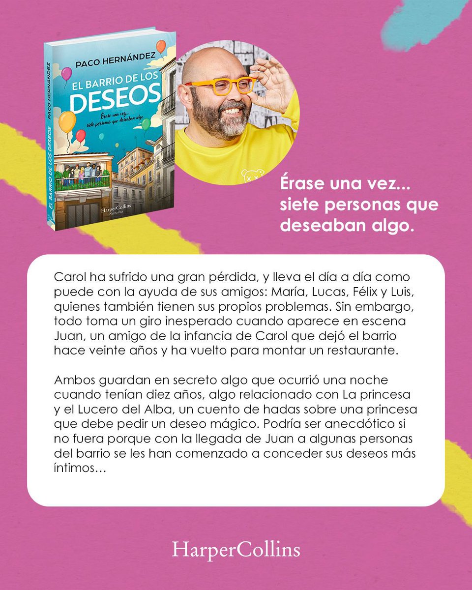 ¡Ya está aquí!! “El barrio de los deseos”, mi primera novela, ya en preventa en librerías y en Amazon amzn.eu/d/6DjxFe2
El 29 de octubre podréis tenerlo en vuestras manos!! ☺️☺️☺️☺️☺️