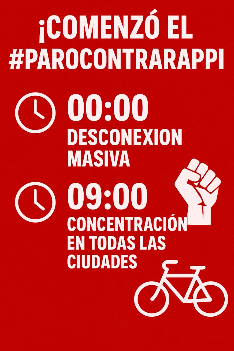 Viva el paro de los trabajadores de <a href="/RappiColombia/">Rappi Colombia</a>. <a href="/UnidappC79395/">UNIDAPP Colombia</a> <a href="/cutcolombia/">Central Unitaria de Trabajadores</a>