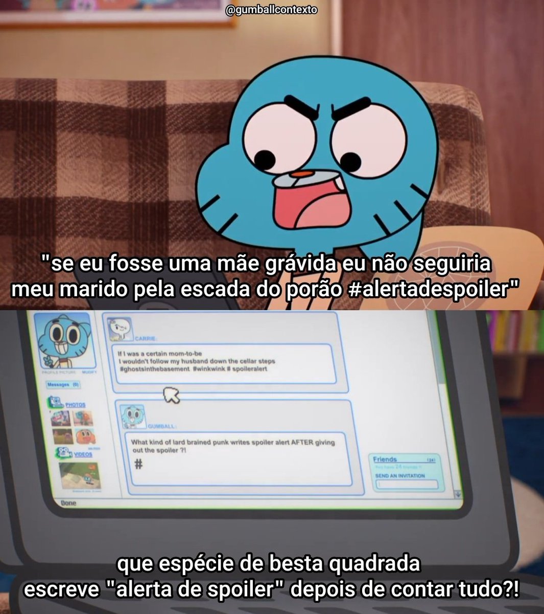 O incrível mundo de gumball fora de contexto tweet media
