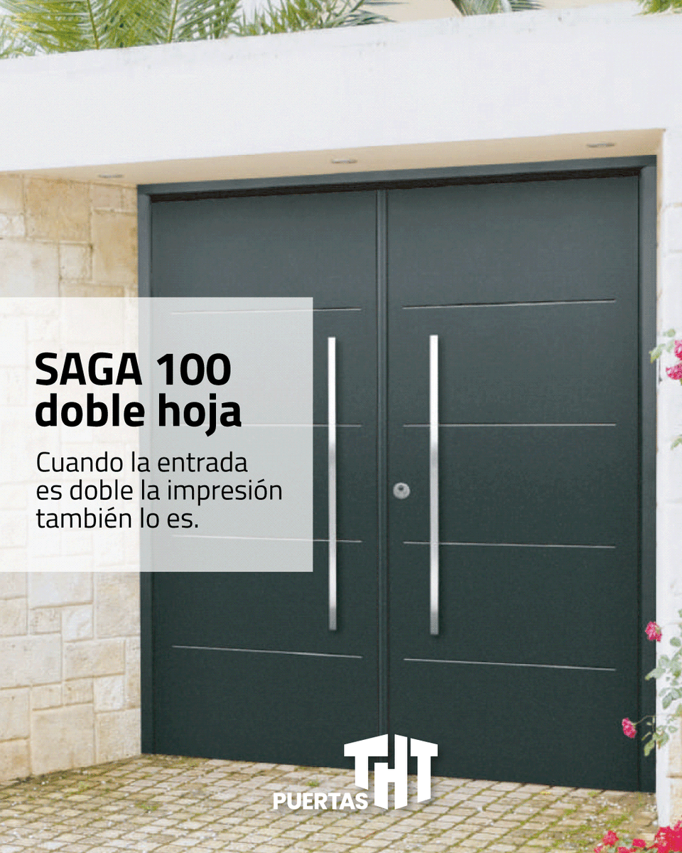 🚪✨ Doble hoja, doble impresión.

La Saga 100 Doble Hoja une amplitud, diseño y resistencia certificada para que tu hogar transmita seguridad desde la entrada.

☎️951 17 81 91
🔗 puertastht.com

#PuertasTHT #Saga100DobleHoja