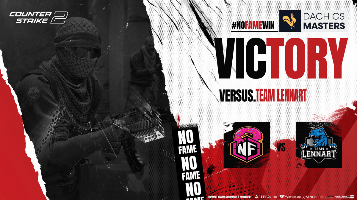 🍩 TEAM DONUTS – 1. SPIELTAG SIEG! 🍩

Was für ein Auftakt! 💥
Am 14.09. gewinnt Team Donuts ihr erstes <a href="/dachcs/">DACH CS Masters</a> Match gegen Team Lennart mit einem klaren 2:0. 🚀

🗺️ Maps: 
Nuke – 16:14 (OT) 🔥
Inferno – 13:3

Ein Overtime-Krimi auf Nuke und eine dominante Performance auf Inferno