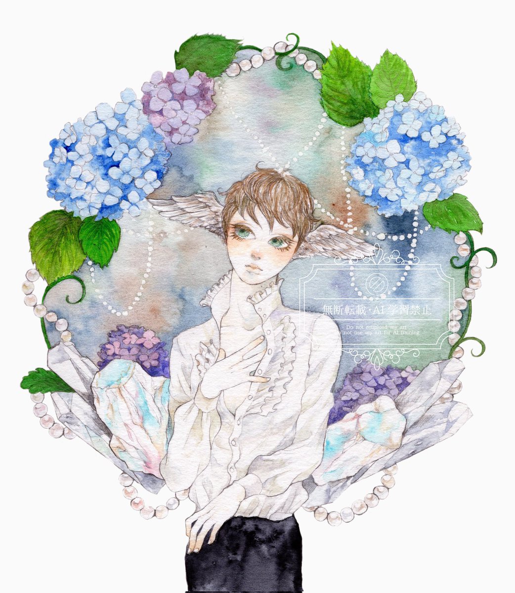 lucyx0527's tweet photo. 過去絵の再掲ですが
幻想的で耽美な世界観を透明水彩で表現しています。
#アナログはいいぞ
#三連休はフォロワーさんが増えるらしい 
#3連休は掘り出し作家大収穫祭
#私の創作が心に届きますように https://t.co/tPjeV6C1Jg
